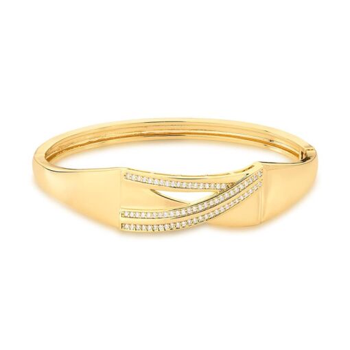 BRACELETE DE FILEIRAS COM ZIRCÔNIAS