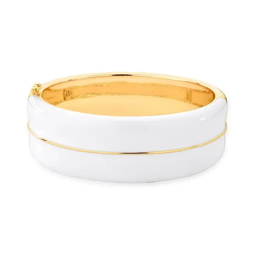 BRACELETE ESMALTADO BANHADO A OURO
