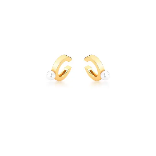 PIERCING DE ORELHA COM PÉROLA SHELL