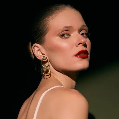  BRINCO GEOMÉTRICO COM CRISTAIS RETANGULARES