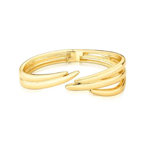BRACELETE CURVO VAZADO COM ABERTURA