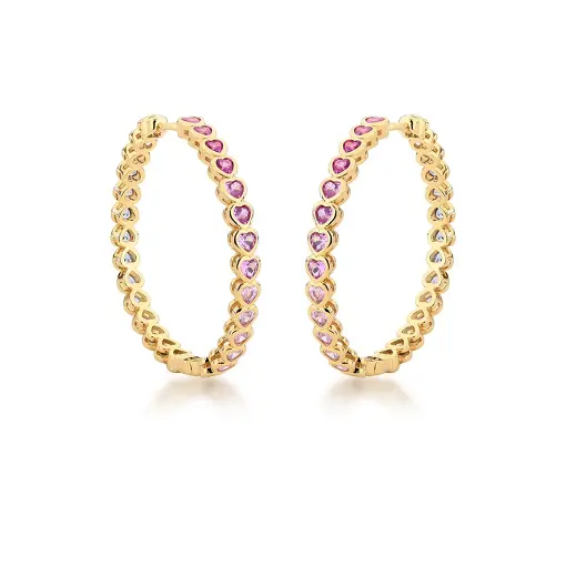 ARGOLA COM CRISTAIS EM CORAÇÕES