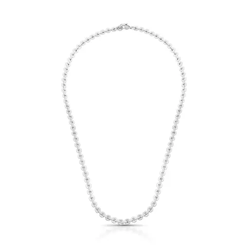 COLAR INTERCALADO COM ELOS REDONDOS LISOS