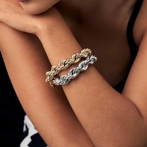 PULSEIRA CORDÃO BAIANO LISO COM FECHO BOIA 14MM
