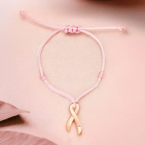 PULSEIRA REGULÁVEL EM FIO ENCERADO COM PINGENTE DE LAÇO