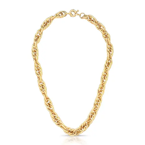 COLAR EM ELOS OVAIS VAZADOS