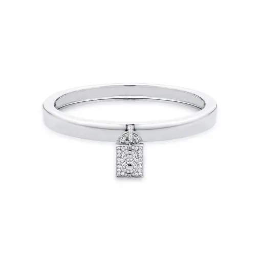 BRACELETE COM PINGENTE SÍMBOLO DO INFINITO BANHADO A RÓDIO