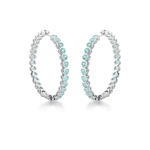 ARGOLA COM CRISTAIS EM CORAÇÕES