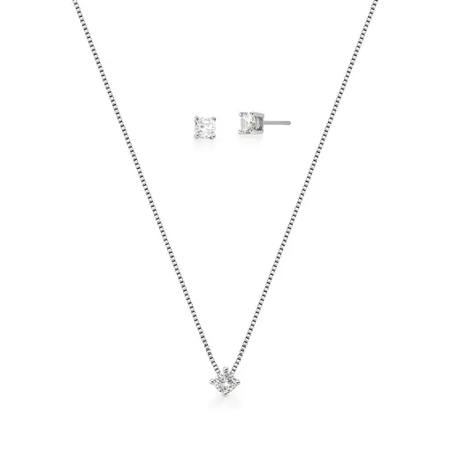 CONJUNTO BRINCO E CORRENTE PONTO DE LUZ