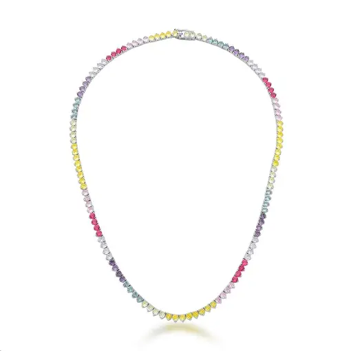 COLAR RIVIERA COM CRISTAIS REDONDOS