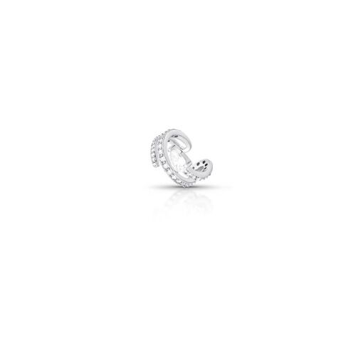 PIERCING DE ORELHA UNITÁRIO COM CRISTAL DE GOTA E ZIRCÔNIAS