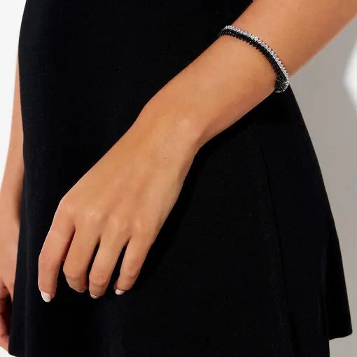 PULSEIRA RIVIERA COM CRISTAIS REDONDOS