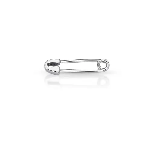 BROCHE DE ALFINETE LISO PRATEADO
