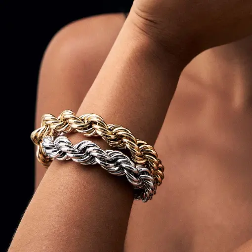 PULSEIRA CORDÃO BAIANO LISO COM FECHO BOIA 14MM
