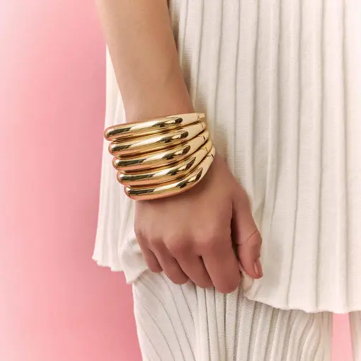 BRACELETE LISO E QUADRADO