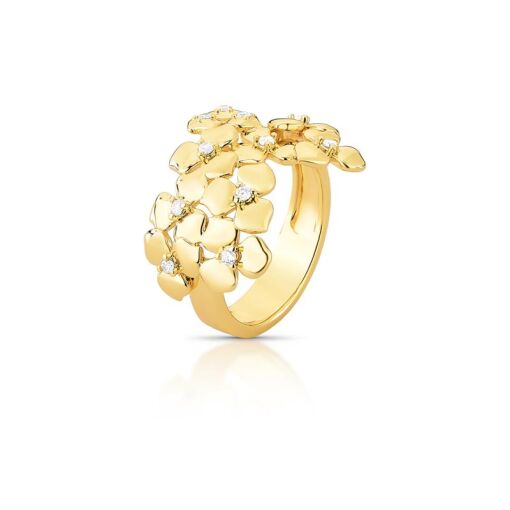 ANEL DE FLORES COM ZIRCÔNIAS