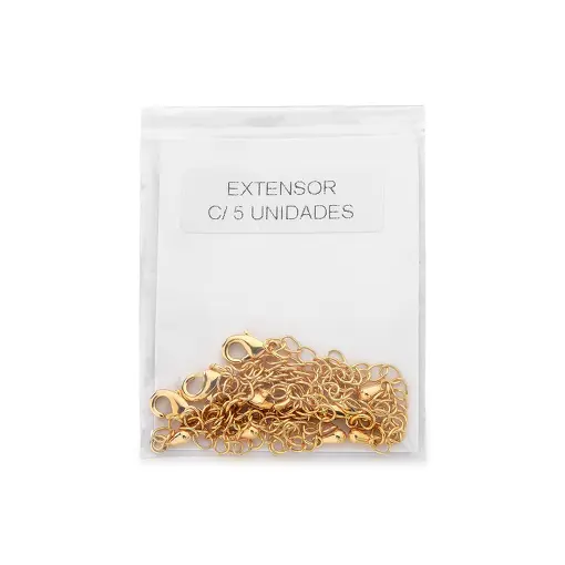 FECHO E EXTENSOR DE 5CM KIT COM 5 UNIDADES