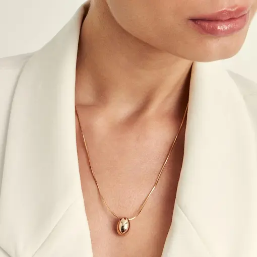 COLAR COM PINGENTE DE GOTA LISO