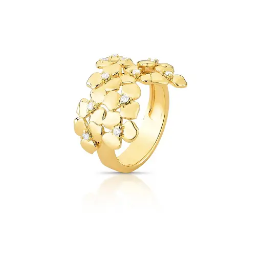 ANEL DE FLORES COM ZIRCÔNIAS