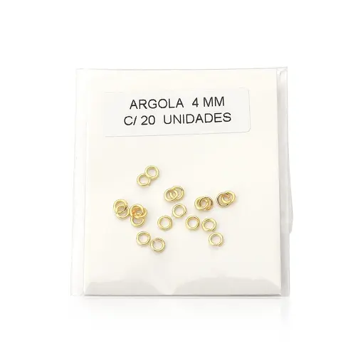 CONTRA ARGOLA KIT COM 20 UNIDADES FOLHEADO A OURO