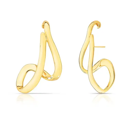 BRINCO EAR HOOK CURVO LISO VAZADO