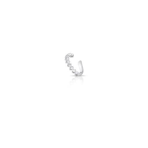 PIERCING DE ORELHA UNITÁRIO LOSANGO COM ZIRCÔNIAS