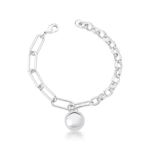 PULSEIRA COM PINGENTE DE ESFERA LISA