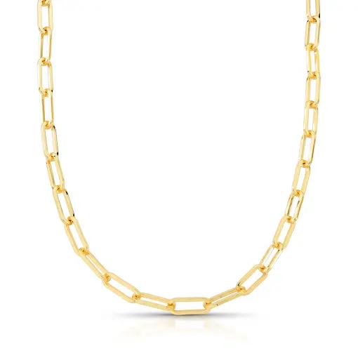 COLAR EM ELOS OVAIS LISOS