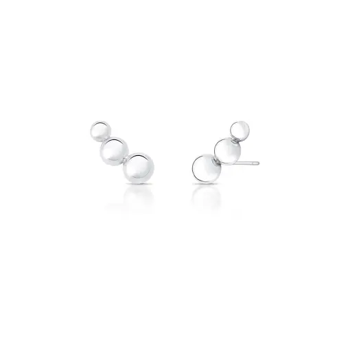 BRINCO EAR CUFF COM TRÊS ESFERAS LISAS