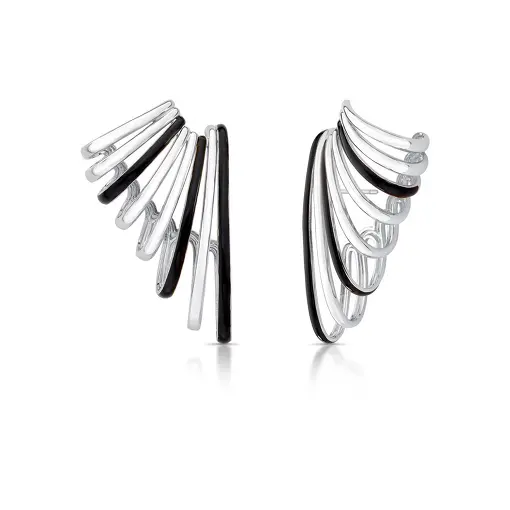 BRINCO EAR HOOK OITO VOLTAS VAZADO