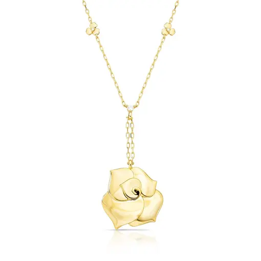 COLAR GRAVATA COM FLOR LISA