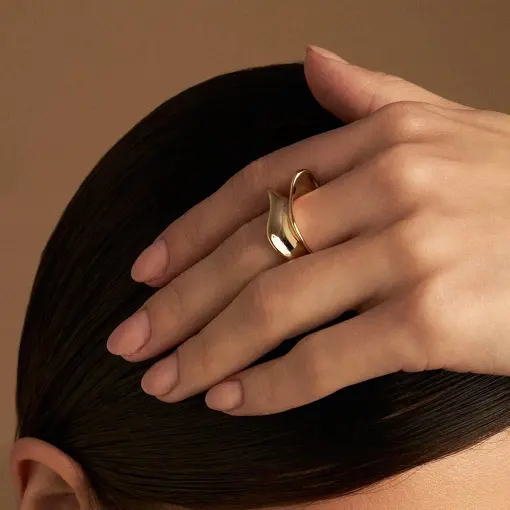 ANEL TRABALHADO LISO E CURVO