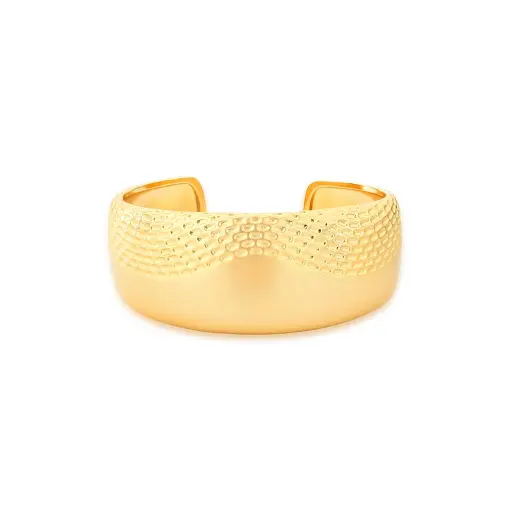 BRACELETE COM ABERTURA TEXTURIZADO LISO ACETINADO
