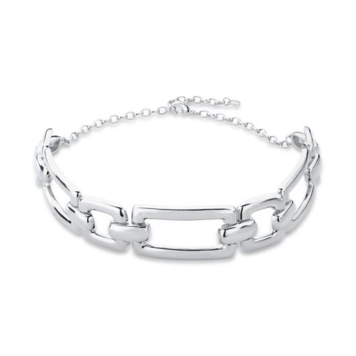 CHOKER COM ELOS QUADRADOS E RETANGULARES VAZADO