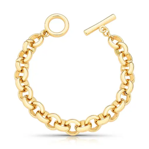 PULSEIRA COM ELOS LISOS E REDONDOS