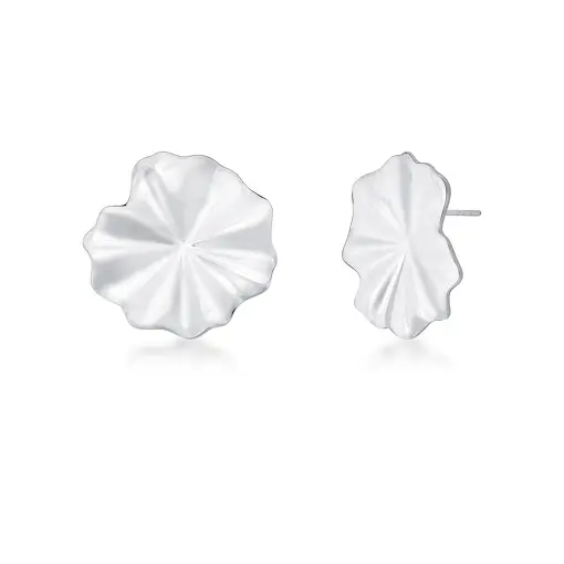 BRINCO DE FLOR TEXTURIZADO LISO