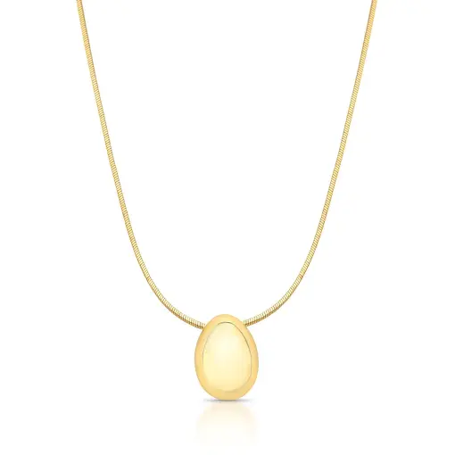 COLAR COM PINGENTE DE GOTA LISO