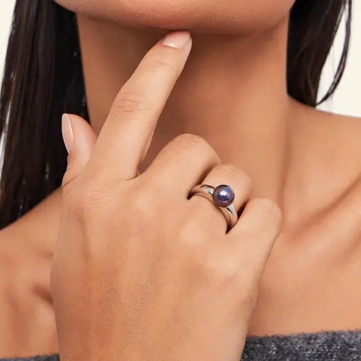 ANEL COM PÉROLA SHELL