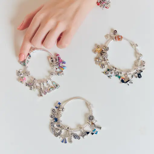 BERLOQUE DE ANJO COM ZIRCÔNIA EM PRATA DOIS TONS