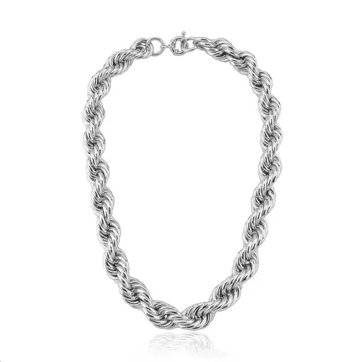 CORRENTE CORDÃO BAIANO LISO COM FECHO BOIA 14MM