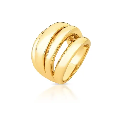 ANEL ABAULADO LISO E VAZADO