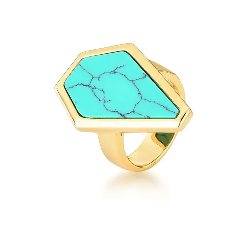 ANEL ASSIMÉTRICO COM CRISTAL