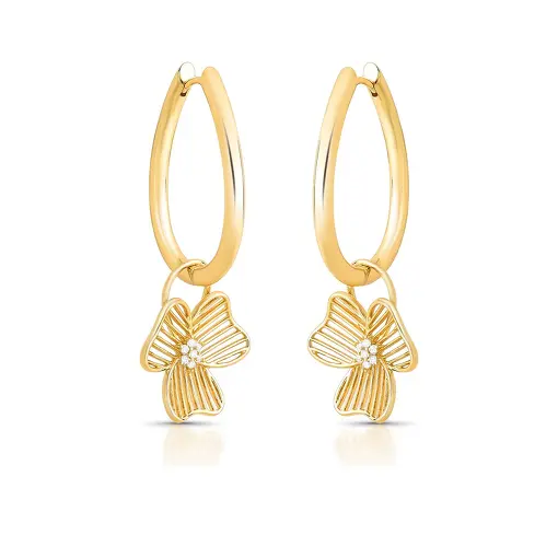 ARGOLA 2 EM 1 COM FLOR VAZADA E ZIRCÔNIAS