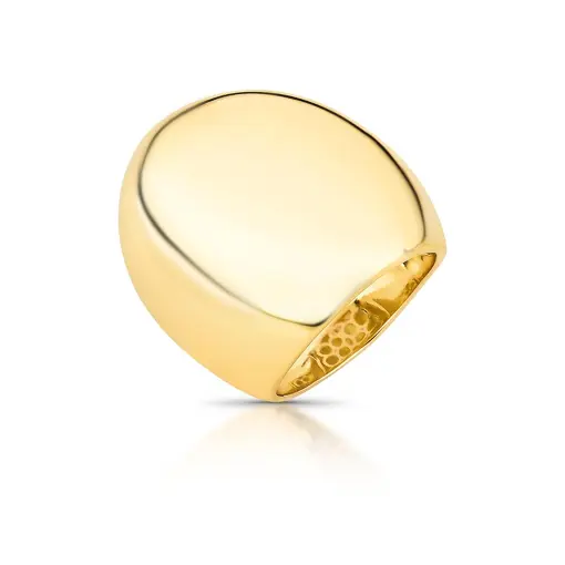 ANEL ABAULADO LISO E OVAL