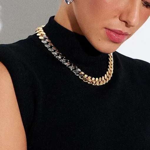 COLAR EM ELOS GROUMET LISOS