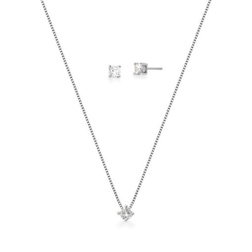 CONJUNTO BRINCO E CORRENTE PONTO DE LUZ